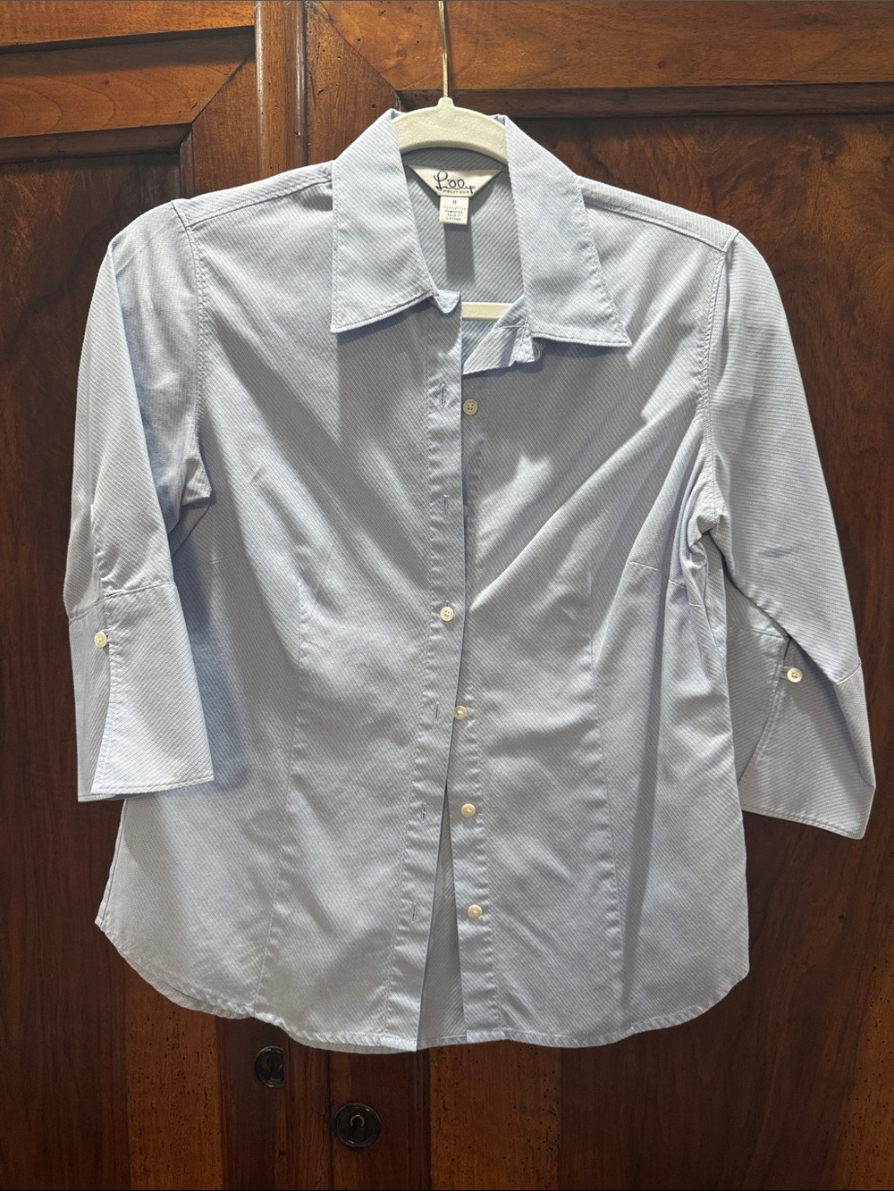 Lilly Pulitzer Light Blue Striped Button-Down Shirt